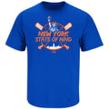 New York State of Mind T-Shirt for New York Baseball Fans (SM-5XL) (Royal Short Sleeve Large)